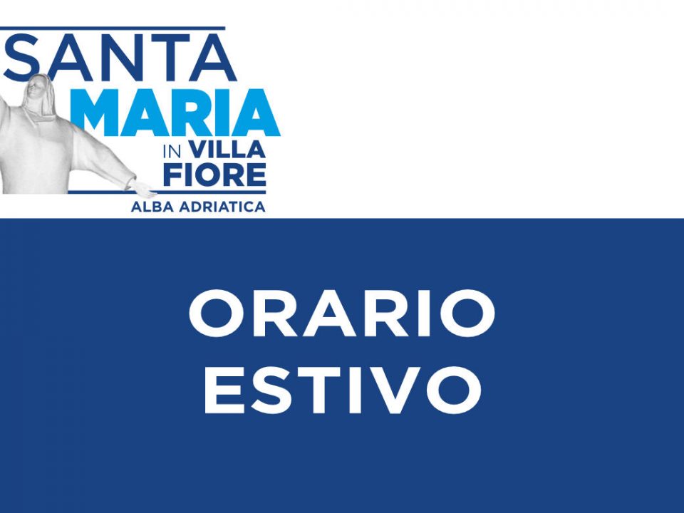 orario estivo sante messe