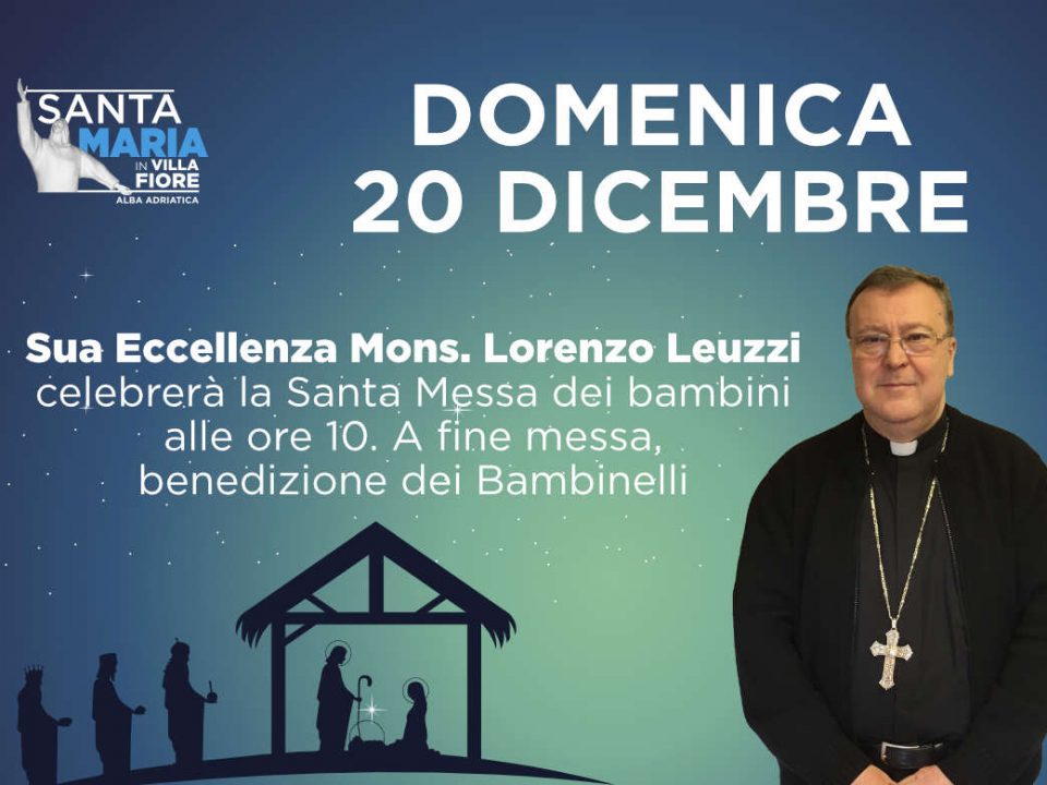 Monsignor Leuzzi a Villa Fiore di Alba Adriatica il 20 dicembre 2020