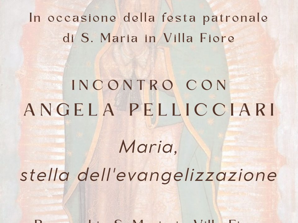 Angela Pellicciari ad Alba Adriatica, parrocchia Santa Maria in Villa Fiore